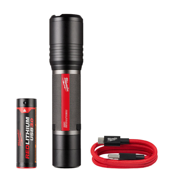 REDLITHIUM™ USB 2,000 Lumen Slide Focus Flashlight