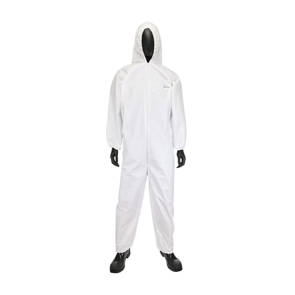 PIP PosiWear BA Coverall with Hood, Elastic Wrist & Ankle 58 gsm