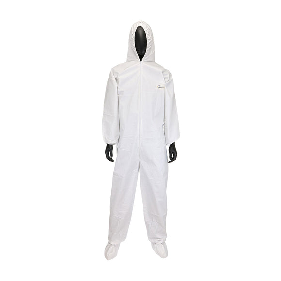 PIP PosiWear BA Coverall With Hood & Boot 58 gsm