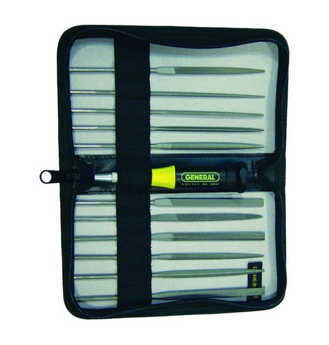 General Tools 12-piece Chromium Alloy Steel Needle File Set