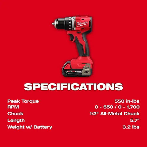 Milwaukee M18™ Compact Brushless 2-Tool Combo Kit (2-Tool  (3692-22CT))