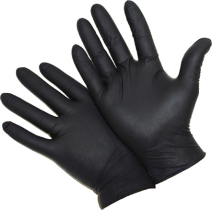 GLOVE 5MIL BLAC K NITRILE POWDER FREE