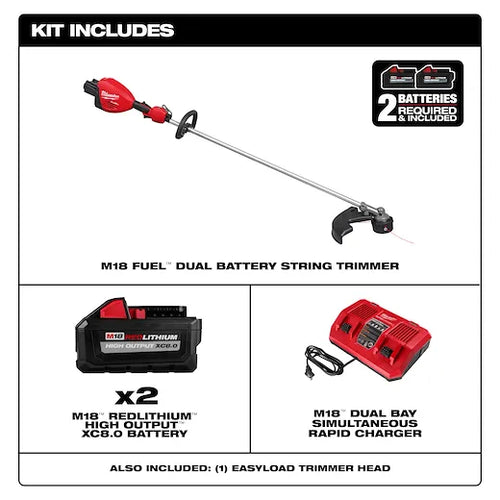 Milwaukee M18 FUEL™ 17” Dual Battery String Trimmer Kit (17 (3006-22))