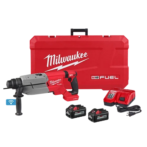 Milwaukee M18 FUEL™ 1-1/4” SDS Plus D-Handle Rotary Hammer Kit w/ ONE-KEY™