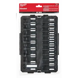 Milwaukee SHOCKWAVE Impact Duty™ Socket 3/8” Dr 19PC MM TRAY ONLY (19 PC)