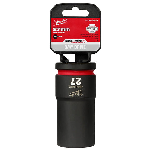 SHOCKWAVE™ Impact Duty™ 3/4 Drive 27MM Deep 6 Point Socket