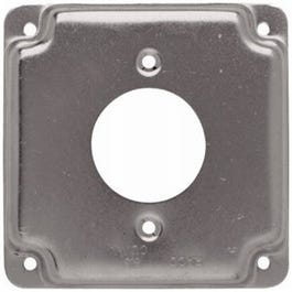 Outlet Box Cover, Square, Single, 4-In.