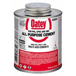 All-Purpose Solvent Cement, Clear, 16-oz.