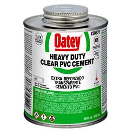 16-oz. Clear Heavy-Bodied PVC Pipe Cement