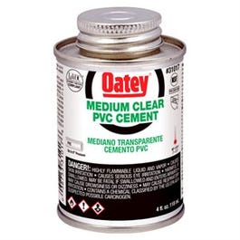 4-oz. Clear Medium-Bodied PVC Pipe Cement