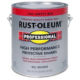 Professional Enamel Paint, Safety Red, 1-Gallon