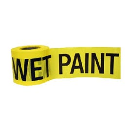 "Wet Paint" Tape, Bright Yellow, Weatherproof,3-In. x 300-Ft.