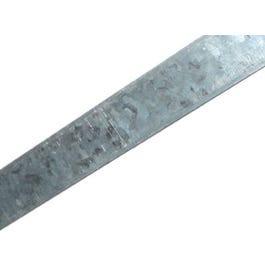 Flat Steel Bar, Zinc Plated, 12 Gauge, 1/8 x 1.25 x 48-In.