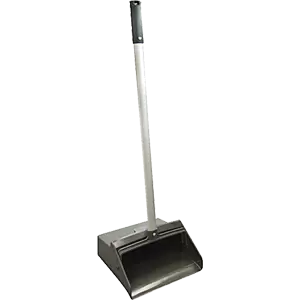 H.B. Smith Lobby Dustpan with Long Handle with 12-inch Plastic Hopper