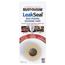 Leakseal Self-Fusing Silicone Repair Tape, Clear, 1-In. x 3.3-Yds.