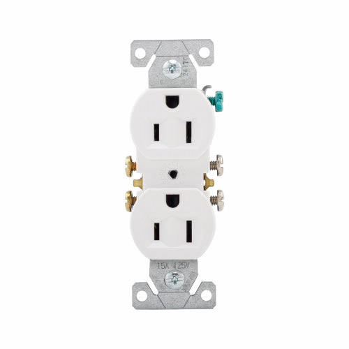 Eaton Cooper Wiring Residential Grade Duplex Receptacle 15A, 125V White