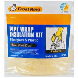 6-Inch x 25-Ft. Fiberglass Pipe Wrap Insulation Kit