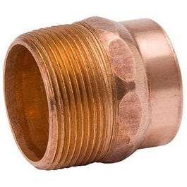 Pipe Adapter, Wrot Copper, 1-In. MPT