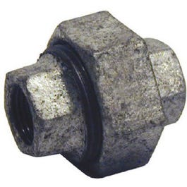 Pipe Fitting, Galvanized Union, Brass/Iron, 3/8-In.
