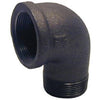 Pipe Fitting, Black Street Elbow, 90-Degrees, 1/4-In.