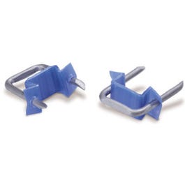 Insulated Metal Cable Staples, Blue, .5-In., 50-Ct.