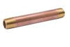 B & K Industries 1 Diameter Nipples Schedule 40 Red Brass 1 x Close