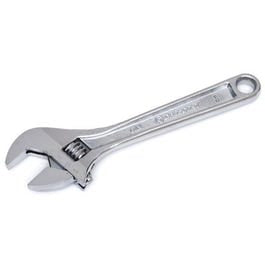 Adjustable Wrench, Chrome, 6-In.