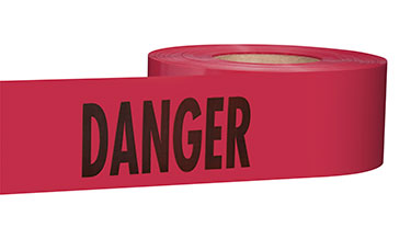 Empire Level 1000' Red Barricade Tape Danger