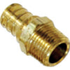 Pipe Adapters, Lead Free, .5 Brass Barb x .5-In. MPT, 10-Pk.