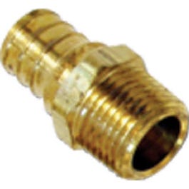 Adapter, Lead Free, .5 Brass Barb x .5-In. MPT