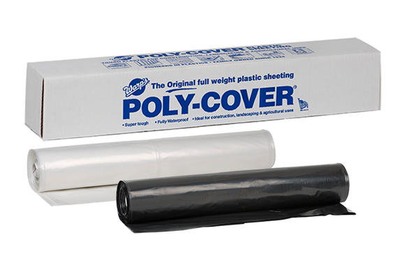 Warp Brothers Poly-Cover® Genuine Plastic Sheeting 28' x 100' x 6 Mil (28' x 100' x 6 Mil, Clear)