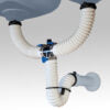Simple Drain 1-1/2 in. White Rubber Threaded All-in-One Drain Kit for Double Basin