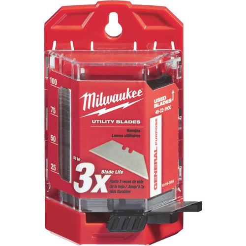 Milwaukee General Purpose 2-Point 2-3/8 In. Utility Knife Blade (100-Pack)