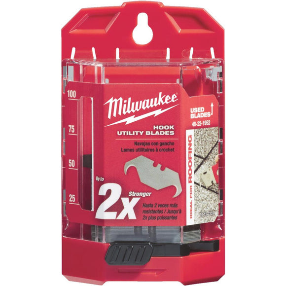 Milwaukee 2-Ended Hook 1-7/8 In. Utility Knife Blade (50-Pack)