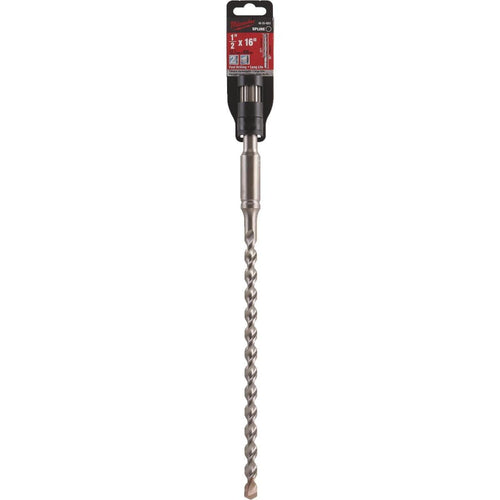 Milwaukee Spline 1/2 In. x 16 In. 2-Cutter Rotary Hammer Drill Bit