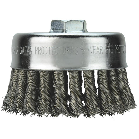 Milwaukee 4 In. Crimped .012 In. / .014 In. Angle Grinder Wire Brush