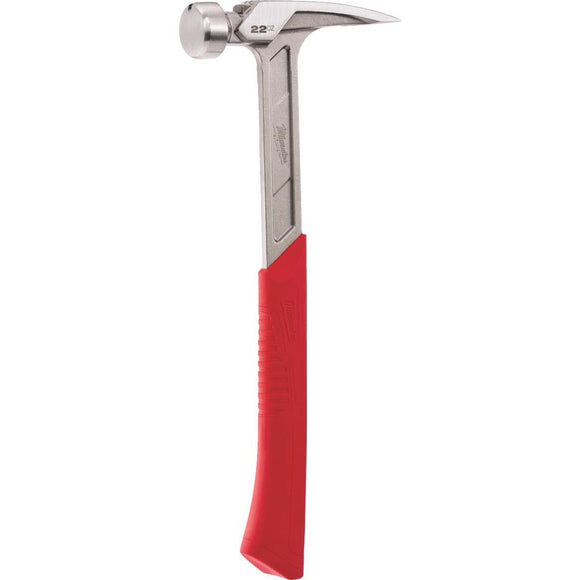 Milwaukee 22 Oz. Smooth-Face Framing Hammer with Steel I-Beam Handle
