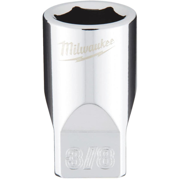 Milwaukee 1/4 In. Drive 3/8 In. 6-Point Shallow Standard Socket with FOUR FLAT Sides