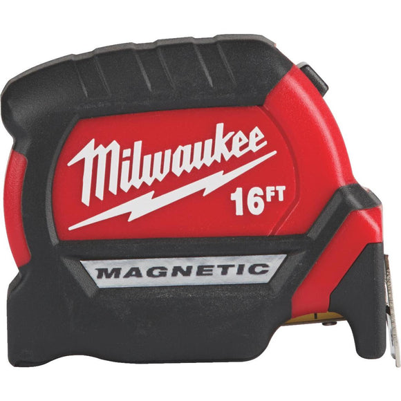Milwaukee 16 Ft. Compact Wide Blade Magnetic Tape Measure