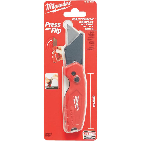 Milwaukee FASTBACK Retractable Folding Compact Utility Knife