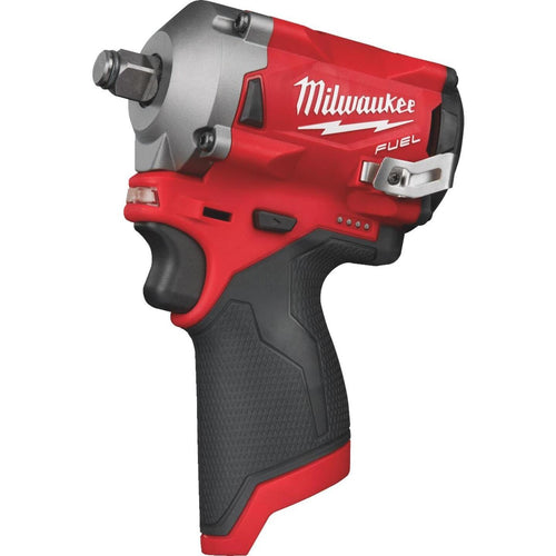 Milwaukee M12 FUEL 12 Volt Lithium-Ion Brushless 1/2 In. Stubby Cordless Impact Wrench (Bare Tool)