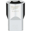 Milwaukee 1/2 In. Drive 18 mm 6-Point Shallow Metric Socket with FOUR FLAT Sides
