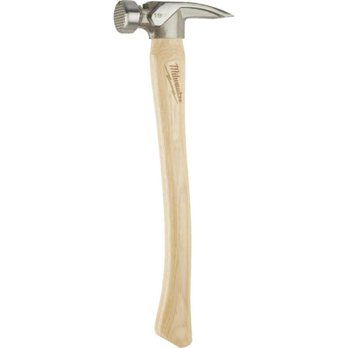 Milwaukee 19 Oz. Milled-Face Framing Hammer with Hickory Handle