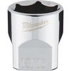 Milwaukee 3/8 In. Drive 13/16 In. 6-Point Shallow Standard Socket with FOUR FLAT Sides