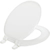 Mayfair Round Closed Front White Wood Toilet Seat