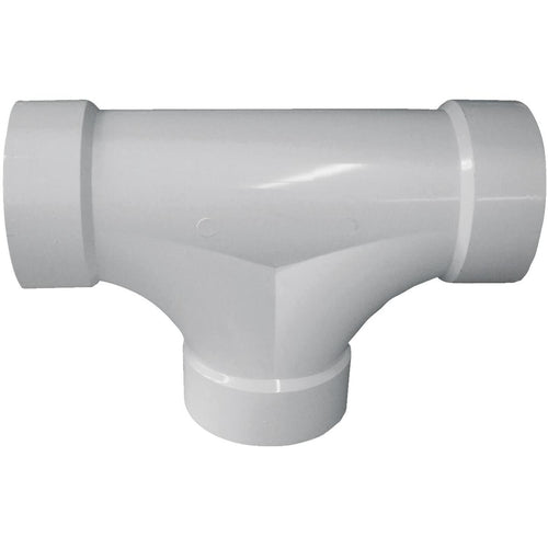 Charlotte Pipe 4 In. Schedule 40 DWV 2-Way PVC Cleanout Tee