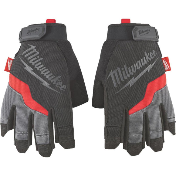 Milwaukee Performance Men's Large Synthetic Fingerless Work Glove