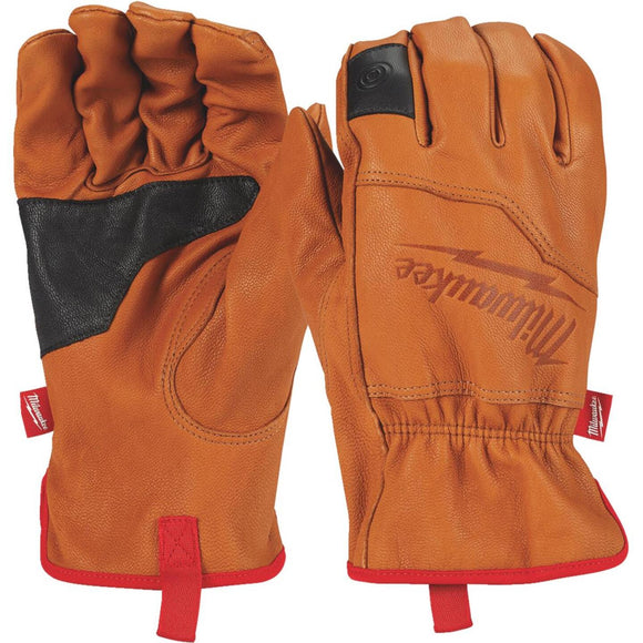 Milwaukee Men's XL Goatskin Leather Work Gloves
