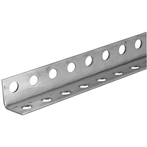 HILLMAN Steelworks Zinc-Plated 1-1/4 In. x 3 Ft. Perforated Steel Angle