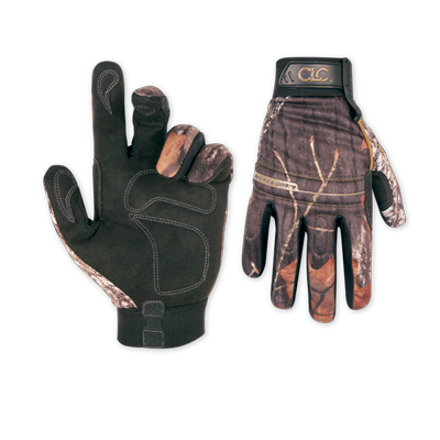Custom Leathercraft Mossy Oak® Camo Hi-Dexterity Gloves Medium